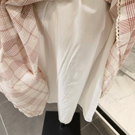 체크 원피스 가방 세트