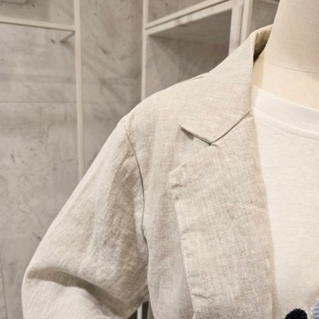 린넨 투버튼 자켓