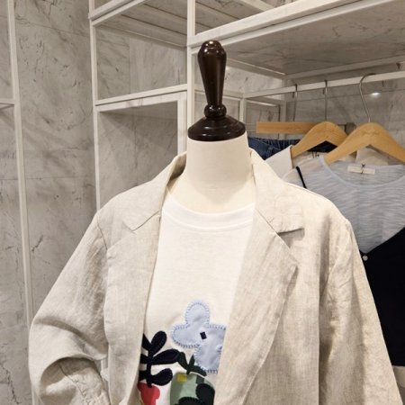 린넨 투버튼 자켓