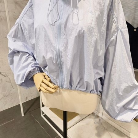 하이넥 가오리 집업점퍼