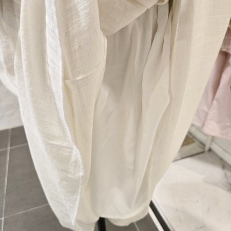 벨트 린넨혼방 스커트