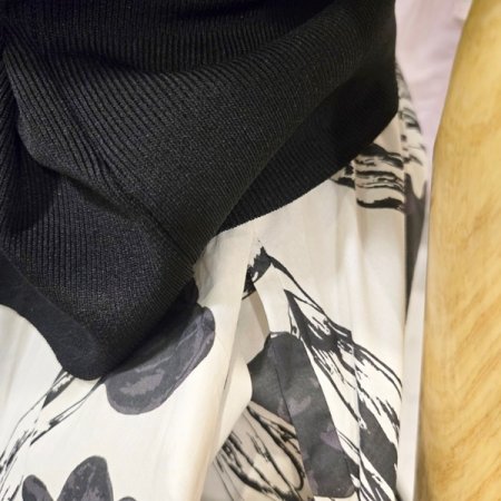 골지니트 플라워스커트 세트