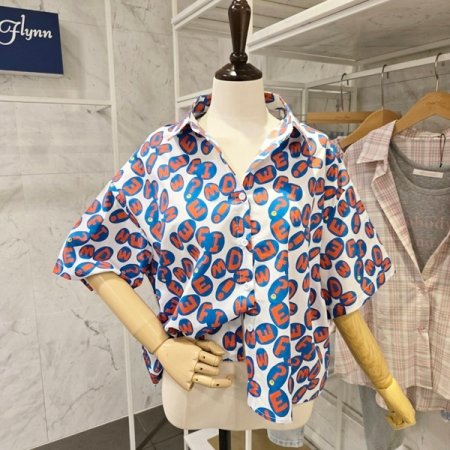 알파벳 카라 셔츠