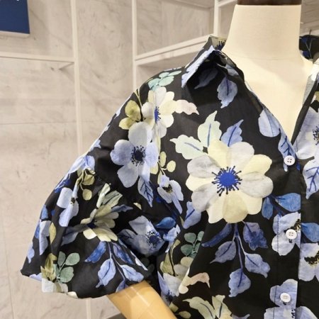 퍼프 벌룬소매 셔츠