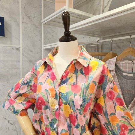 튤립 카라 셔츠