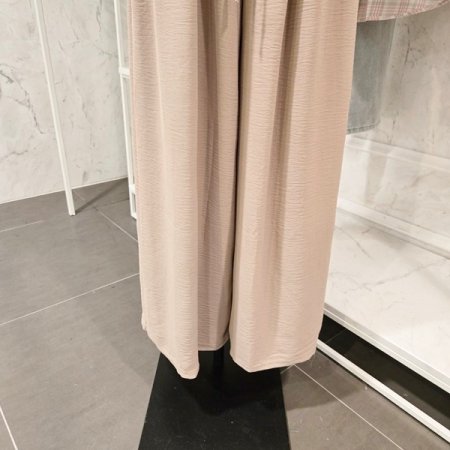 핀턱 밴딩 와이드 팬츠