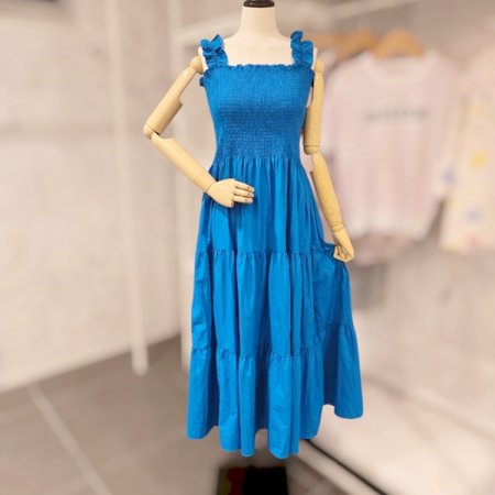 스모크 셔링 원피스