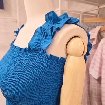 스모크 셔링 원피스