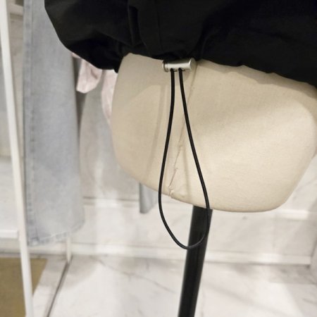 후드 레터링 집업 점퍼