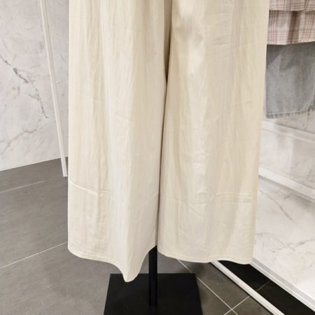 밴딩 통 와이드 팬츠