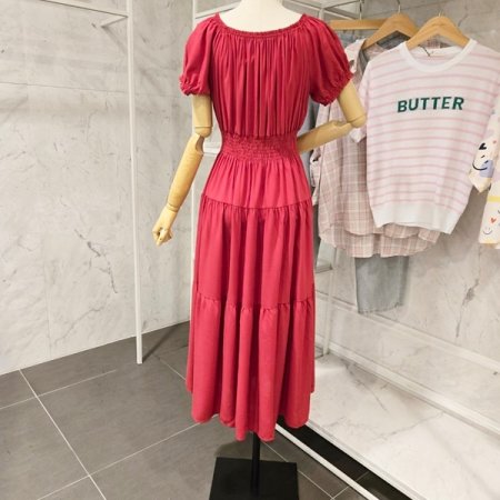 무지 밴딩 원피스