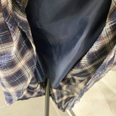 체크 뒷밴딩 스커트