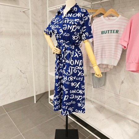 영문 레터링 원피스
