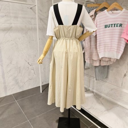 스트링 통 와이드 점프슈트