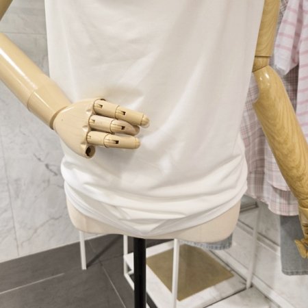 셔링 민소매 티셔츠