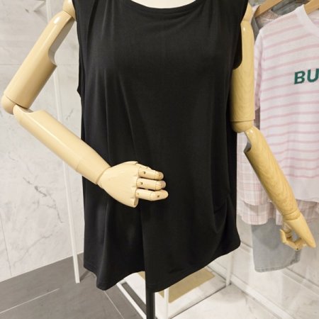 플레어 민소매 티셔츠