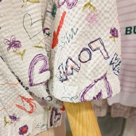 후드 프린트 집업 점퍼