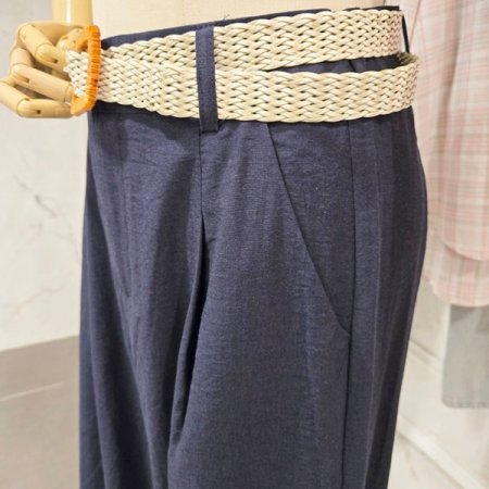 썸머 벨트 와이드팬츠 세트