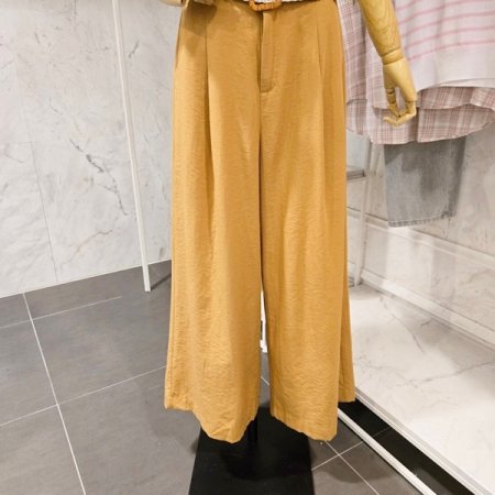 썸머 벨트 와이드팬츠 세트