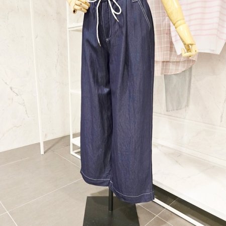 페이지플린 스티치 밴딩 와이드 팬츠