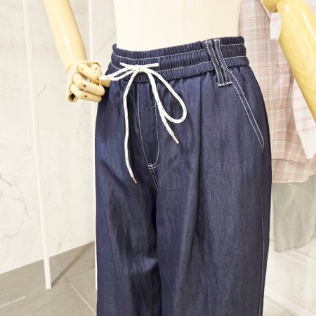 페이지플린 스티치 밴딩 와이드 팬츠