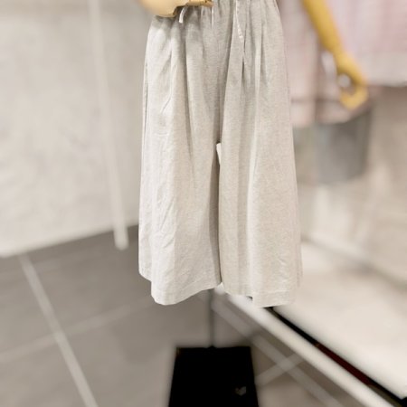 린넨 통 와이드 팬츠