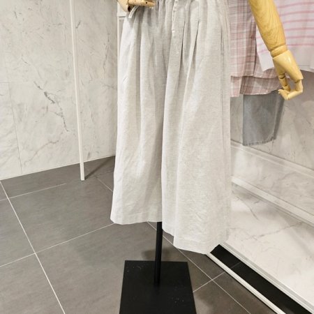 린넨 통 와이드 팬츠