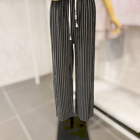 줄지 밴딩 팬츠