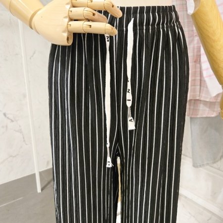 줄지 밴딩 팬츠