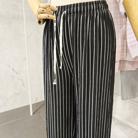 줄지 밴딩 팬츠