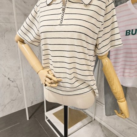 지퍼 카라 티셔츠