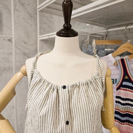 미니 스트라이프 투피스