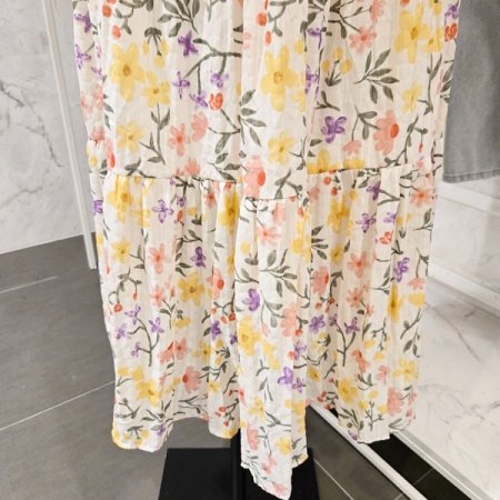 컬러 플라워 스커트