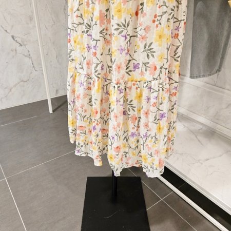 컬러 플라워 스커트