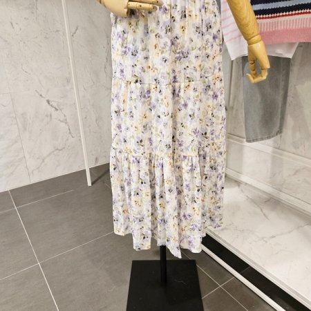 컬러 플라워 스커트