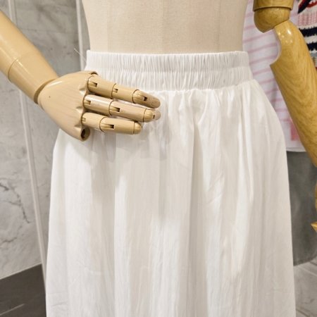 무지 밴딩 스커트