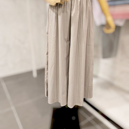 무지 밴딩 통 와이드 팬츠