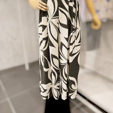 사이드 끈 와이드 팬츠