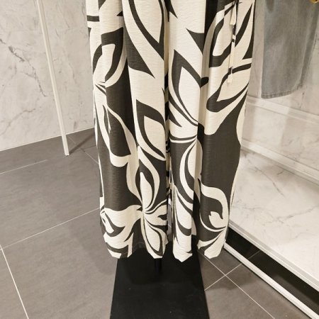 사이드 끈 와이드 팬츠