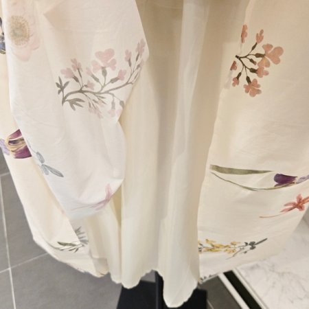 플라워 롱 민소매 원피스