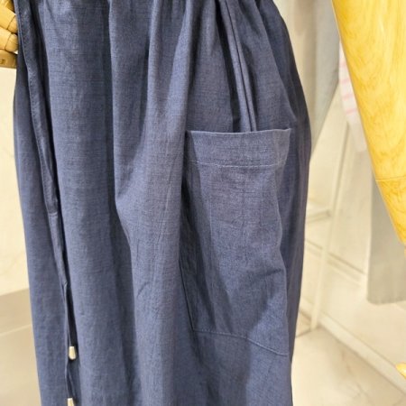 스퀘어넥 스트링 원피스