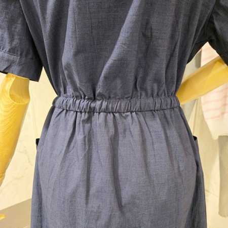 스퀘어넥 스트링 원피스