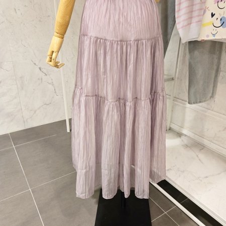 캉캉 주름 밴딩 스커트