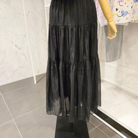 캉캉 주름 밴딩 스커트