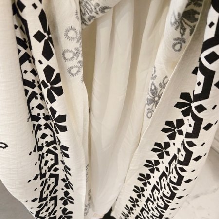 태슬 끈 페이즐리 스커트