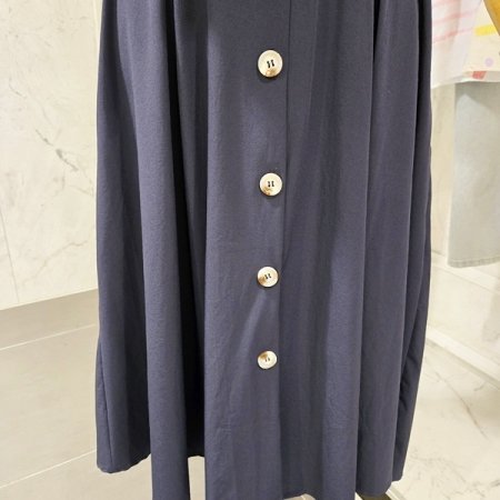 벨티드 카라 롱 원피스