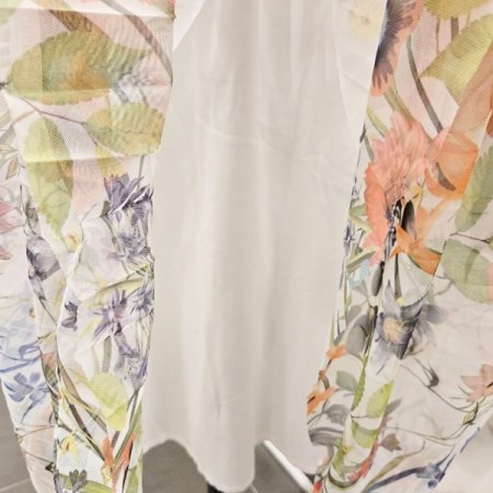 플라워 플리츠 스커트