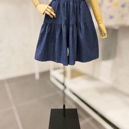 청 플레어 반바지