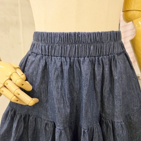 청 플레어 반바지