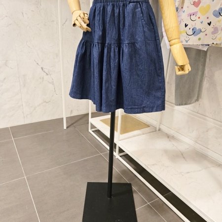 청 플레어 반바지